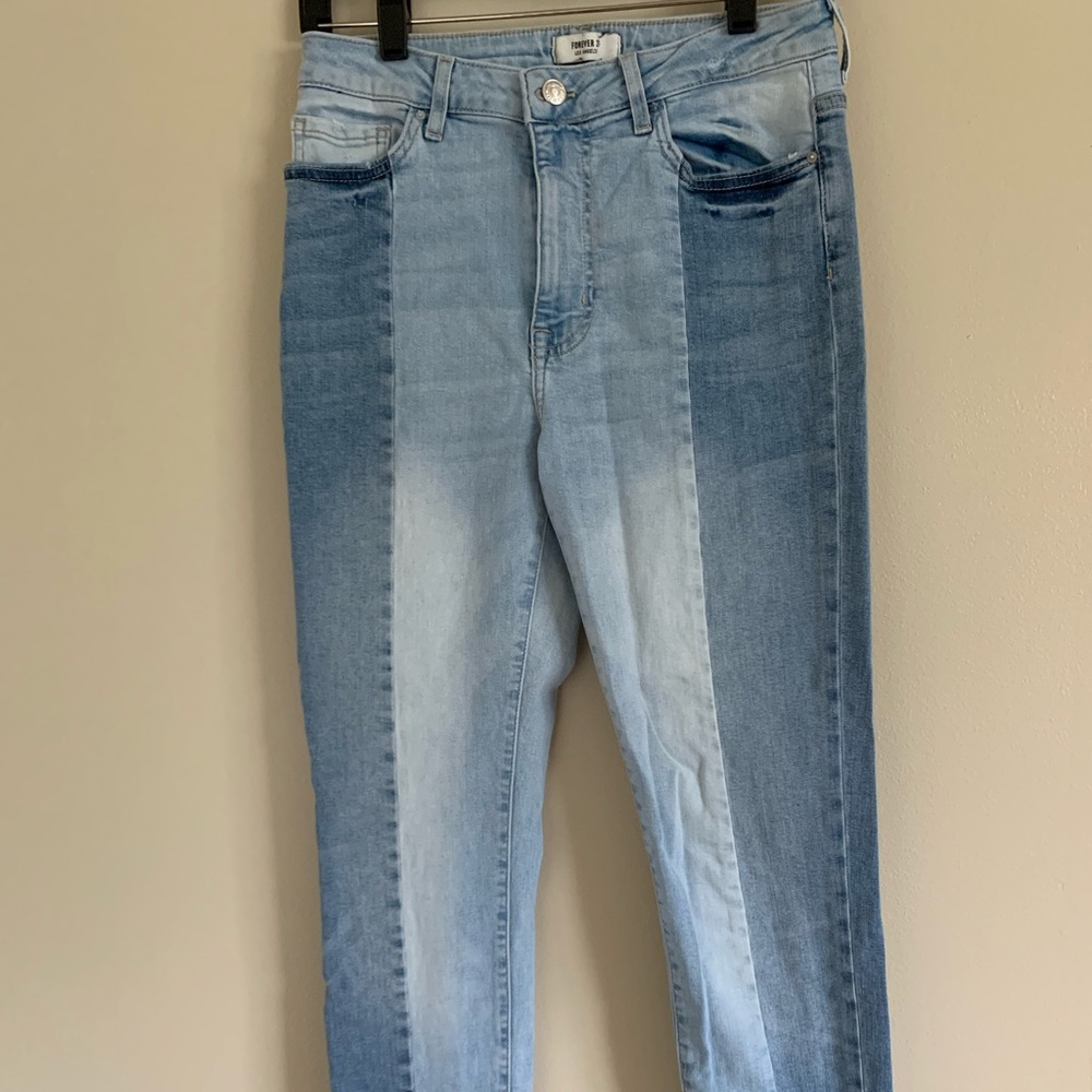 Forever 21 Dual Denim Skinny Jeans